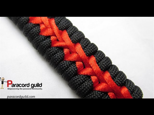 Lacing and stitching paracord bracelets 