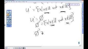 Set Operations with the Empty set and the Universal set