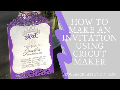 How to Make an Invitation Using Your Cricut Maker