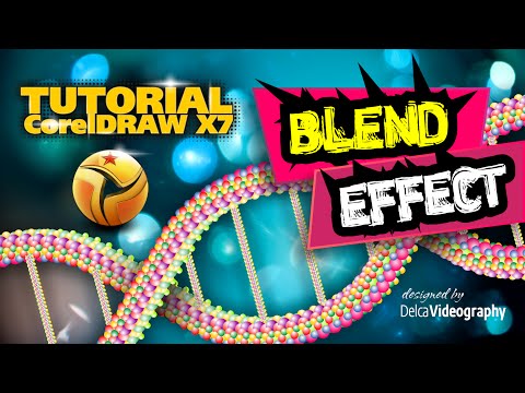(INTERMEDIO) MEZCLA DE OBJETOS INTERACTIVA (INTERACTIVE BLEND TOOL) COREL DRAW X7, X8 TUTORIAL
