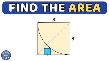 calculate the blue area | quarter circle area | square area