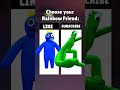 Which rainbow friend do you preffer shorts rainbowfriends roblox subscribe