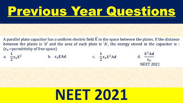 A parallel plate capacitor has a uniform electric field E ⃗ in the space between the plates