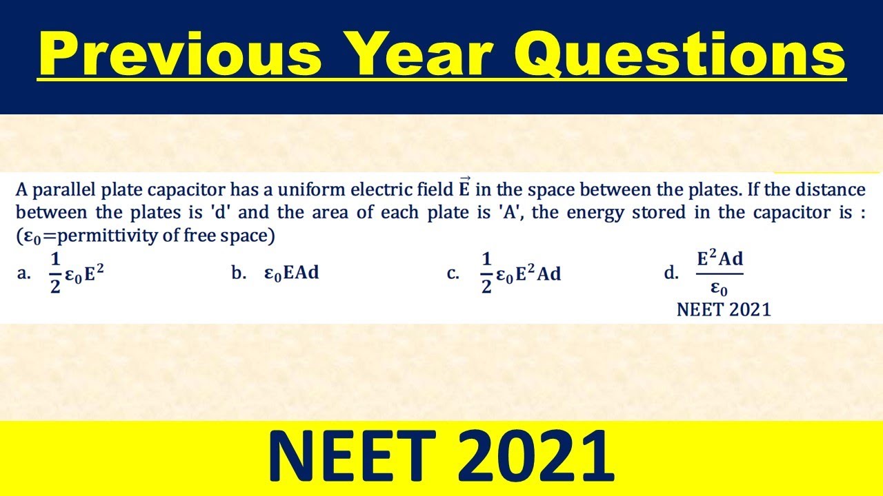 A parallel plate capacitor has a uniform electric field E ⃗ in the ...