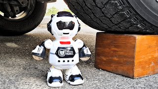 Experiment: Car Vs Robot & Toys - Crushing Crunchy & Soft Things With Car - Satisfying Asmr