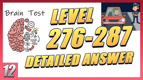 *NEW LEVEL* Brain Test: Tricky Puzzles Level 276-287 | Gameplay Ep.12