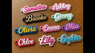 Custom Name Keychain Generator Multilingual fonts screenshot 3