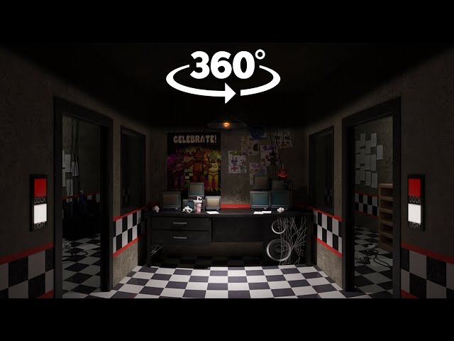 360° Five Nights at Freddy's 1 Pizzeria Tour (Part 2) - Hallway and Office  (4K Ultra HD, Part 1) 