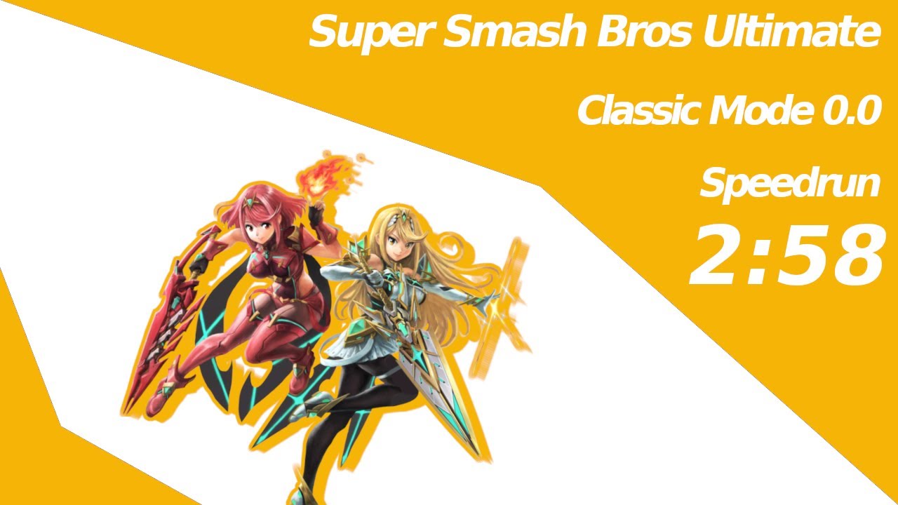 Pyra/Mythra's Classic Mode in 2:58 | [0.0] | Super Smash Bros. Ultimate ...
