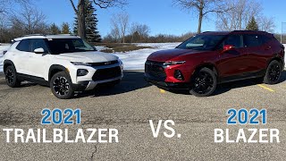 2021 Chevy Blazer Vs 2021 Chevy Trailblazer