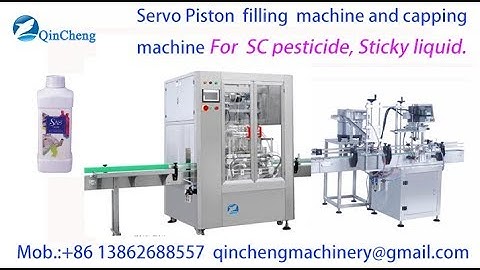 automatic servo filling machine and single head capping machine for pesticide filler caper