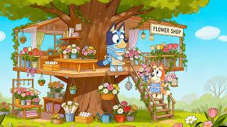 Bluey’s Summer Treehouse Flower Shop 🌿☀️  Relaxing Lofi Beats for Study, Focus & Calm Moments