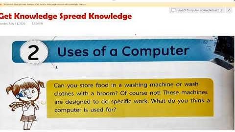 USES OF COMPUTER CH-2 IT MATRIX PART-1 CLASS-1