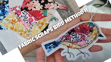 how to turn fabric scraps into birds method 2