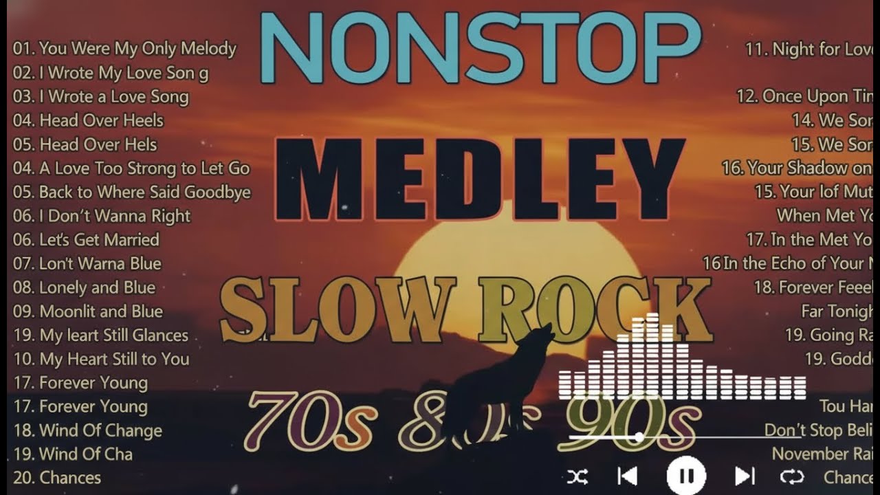 Nonstop Rock Ballads 💕 Best Rock Love Ballads Collection 70s 80s 90s