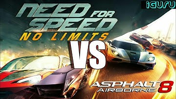 Need For Speed : No Limits VS Asphalt 8 : Airborne - The Comparison