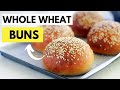 Soft 100% Whole Wheat Burger Buns recipe in 5 simple steps (Eggless)