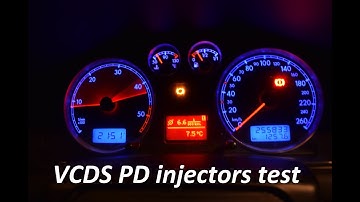 How to test PD TDI injectors with VCDS