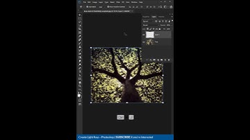 Create real sun rays through tree in Photoshop #shorts