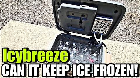 We test to see if the IcyBreeze AC can keep Ice frozen for a full workday!