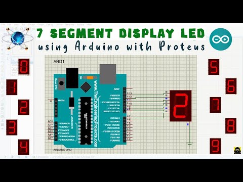 Seven Segment Display in Arduino Using Proteus | 7 Segment LED | Arduino | Proteus | 7