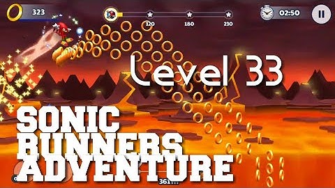 Sonic Runners Adventure Lava Mountain Level 33 Walkthrough Gameplay Android/iOS