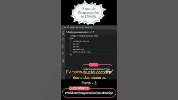 ⚡ Ejemplo de Pseudocódigo para Sumar dos Números Parte 3 | Curso Básico de Programación en 2023