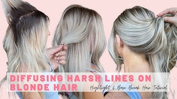 Tutorial voor het opbreken van harde lijnen in blond haar, met highlights en een basislijn [EENVO...