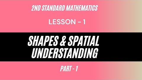 Class 2 Maths Lesson 1 – Shapes & Spatial Understanding Part 1 | 2nd Standard Maths