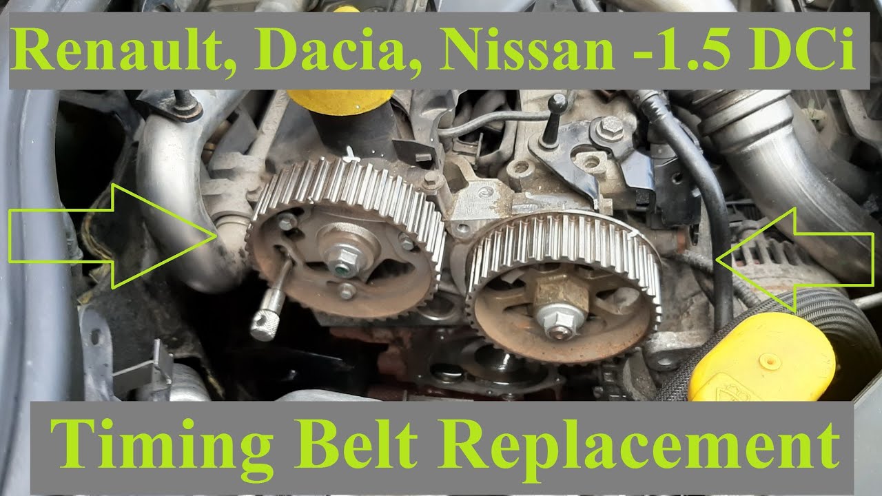 Renault, Dacia, Nissan 1.5 DCI - Timing Belt Replacement (Cam Belt) (T Belt)  - YouTube