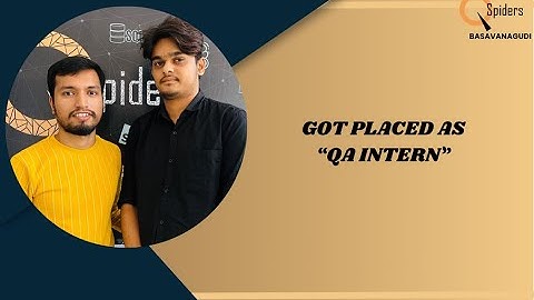 Congratulations "SUDEEP G.N" for getting placed as " QA INTERN"