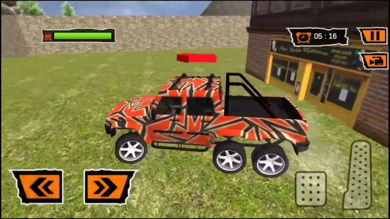 Kid's CAR GAME | Offroad truck simulator | 6×6 off-road jeep driving ...