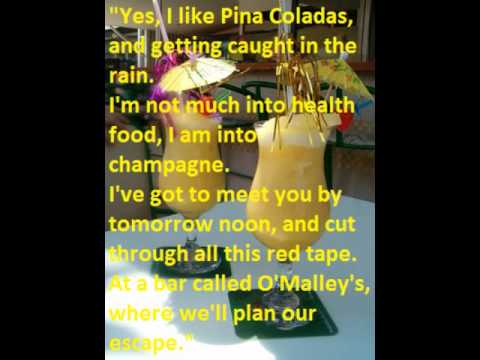 Pina Colada Lyrics By Rupert Holmes Song Lyrics Lyrics