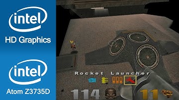 Quake 3 Arena Gameplay Intel Atom Z3735D + Intel HD Graphics (Windows 10 Tablet)