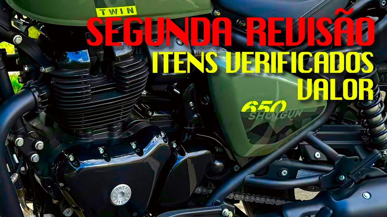 SHOTGUN 650 REVISÃO DOS 6 MESES OU 5000KM ITENS E VALOR #royalenfieldbrasil #shotgun650