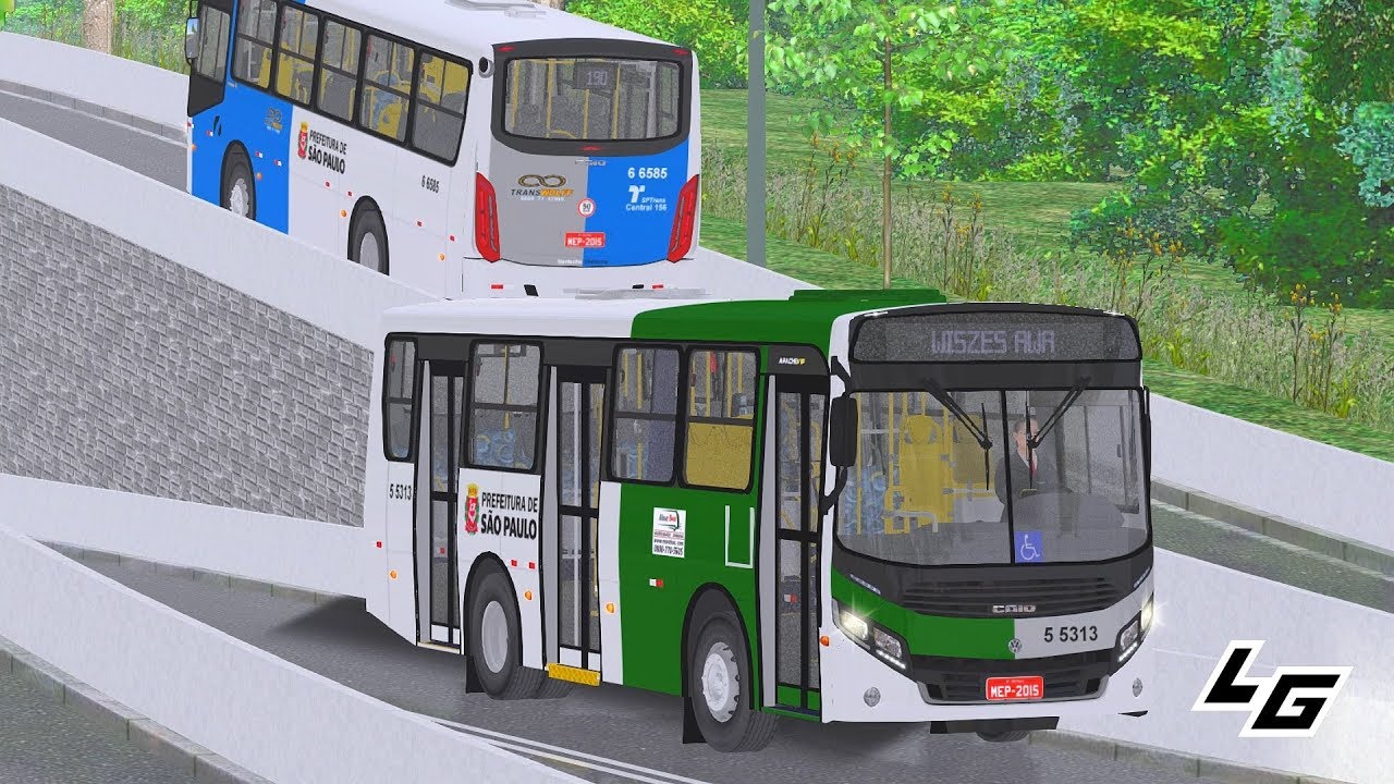 🔴[OMSI 2] Caio Apache Vip IV MIDI VW 15.190 OD Euro V +G27 | padrão SP - Mapa Fikcyjny Szczecin