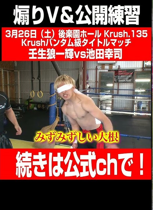 【Krushバンタム級タイトルマッチ】壬生狼一輝 vs 池田幸司 22.3.26 Krush.135 #short #krush #k1wgp #格闘技