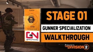 Division 2 - Stage 1 - Gunner Specialization Walkthrough - Where to find Shock Ammo