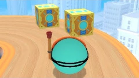 SKY ROLLING BALL 3D -All Levels Gameplay IOS  ( Level 80).