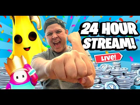 ? LIVE | 24 HOUR STREAM! FALL GUYS/ FORTNITE CUSTOM GAMES, FASHION SHOWS w/ SUBS + GIVEAWAYS!