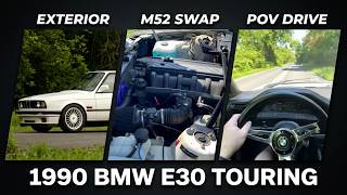 M52 Swapped 1990 BMW E30 Touring 5-Speed | POV Drive and Walk Around