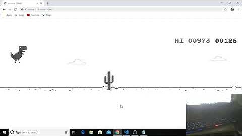 Chrome Dino game automation using python
