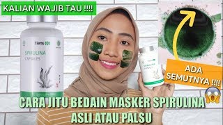 PERBEDAAN MASKER SPIRULINA ASLI DAN PALSU - JANGAN TERTIPU !!!! #wulanhusna