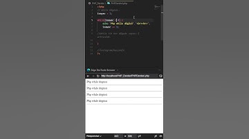 PHP While 01 #shorts