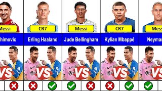 Messi Or Ronaldo❓Famous Footballers Who CHOOSE Ronaldo Or Messi