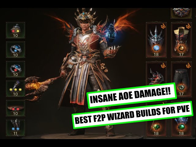 Best Wizard Builds for PvE and PvP