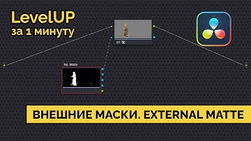 External Matte в Davinci Resolve. Внешние маски для цветокоррекции. LevelUp за минуту.
