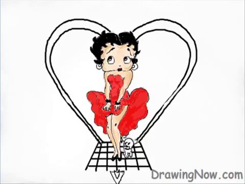 How To Draw Betty Boop - YouTube