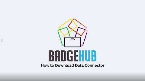 BadgeHub: How to Download Data Connector
