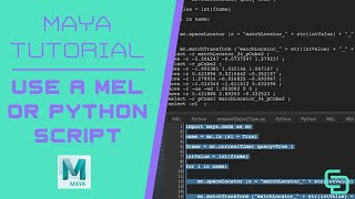 How To Use Scripts In Maya [MEL and Python]   free script example